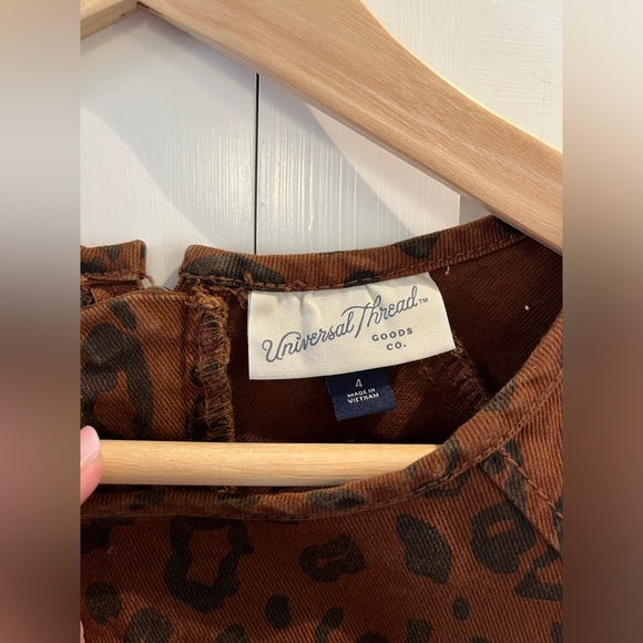 Universal Thread leopard print puff sleeve dress - Picture 2 of 3